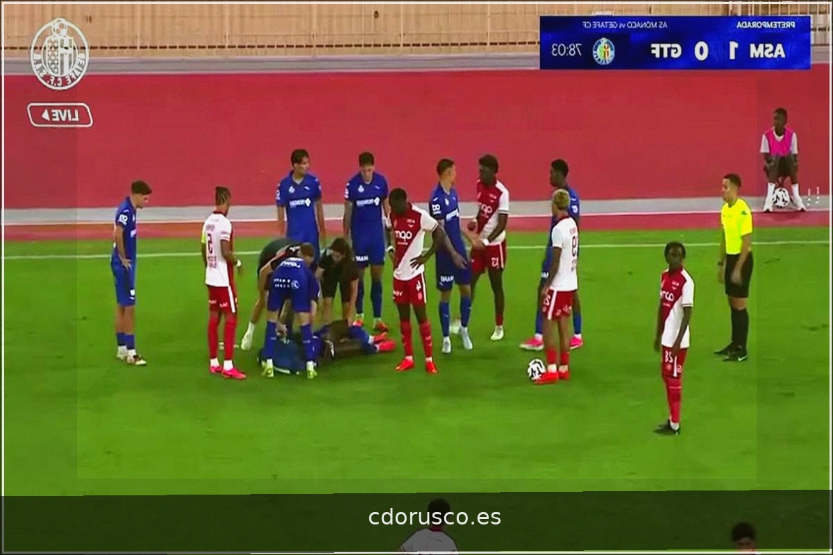 El Mónaco vence a un Getafe con lesionado Uche