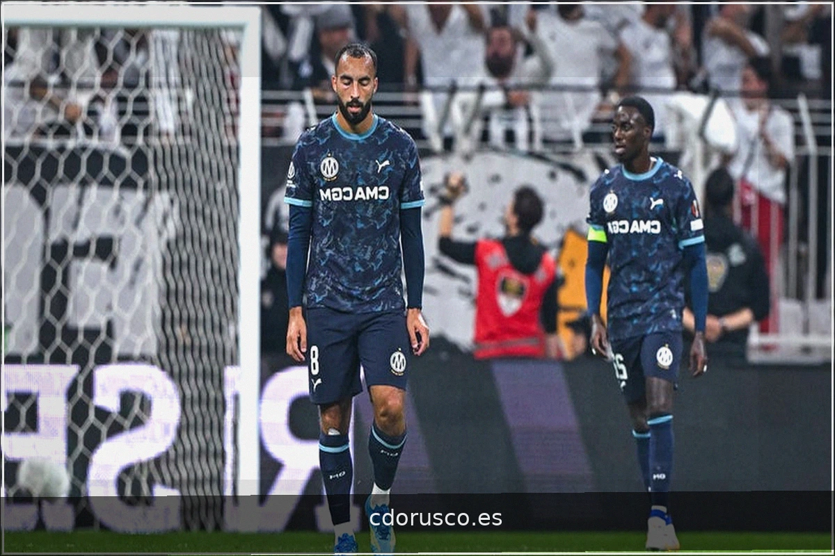 Besiktas golea al OM: Murillo castiga a su ex equipo, Vlahovic marca un doblete y Fakili sentencia la victoria turca